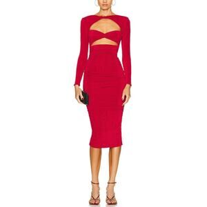 Ser.O.Ya 'Eden' Red Polyester Dress Size S